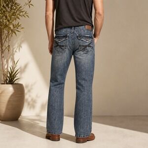 TK Axel 36x30 Slim Boot Blue Denim Jeans